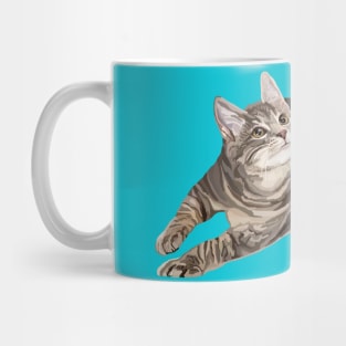 Zooming Tabby Kitten Mug